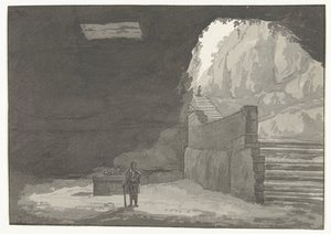 Cave and Fountain in the Old City of Manduria (Voyage en Italie, en Sicile et à Malte - 1778) by Louis Ducros