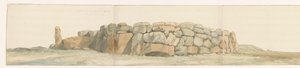 Monument of Phoenicians or Carthaginians on Gozo Island from Another Viewpoint by Louis Ducros