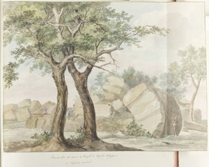 Ruins of the Temple of Zeus Olympus in Ancient Agrigento by Louis Ducros
