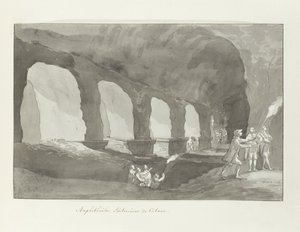Basement of the Amphitheater of Catania (Voyage en Italie, en Sicile et à Malte - 1778) by Louis Ducros