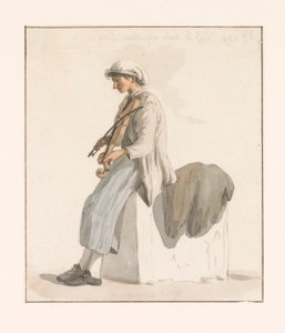 Son of Captain Erié with Violin (Voyage en Italie, en Sicile et à Malte - 1778)