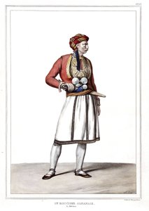 An Albanian butcher in Athenes. in 