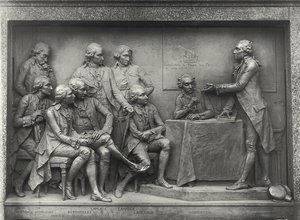 Antoine Laurent Lavoisier Explaining His Analysis of Air to His Colleagues by Louis Ernest Barrias