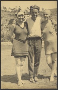 Bathers Posed on the Beach by Louis Fleckenstein