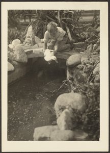 Boy and Duck by Louis Fleckenstein