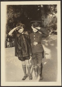 Children Saluting by Louis Fleckenstein