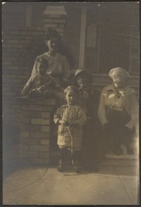 Family Portrait Outside House