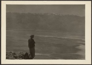 Figure Overlooking Coast