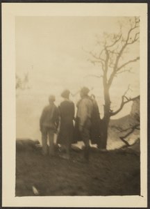 Figures in Shadow with Tree by Louis Fleckenstein