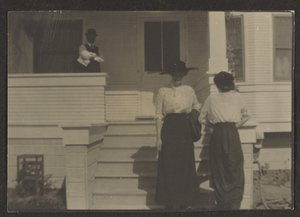 Figures on a Porch by Louis Fleckenstein