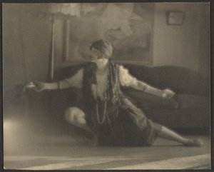 Florence Dancing in Living Room by Louis Fleckenstein
