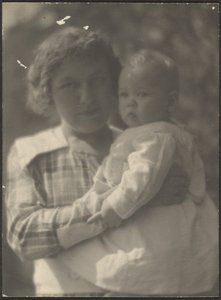 Florence Holding Baby by Louis Fleckenstein