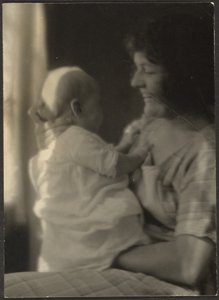 Florence Holding Baby by Louis Fleckenstein