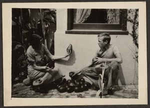 Florence and Son with Avocados by Louis Fleckenstein