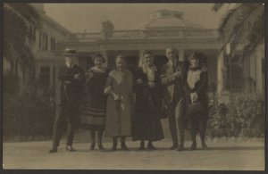 Group Portrait in Front of Public Building