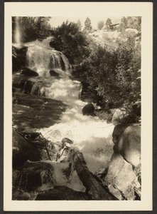 Landscape with Waterfall by Louis Fleckenstein