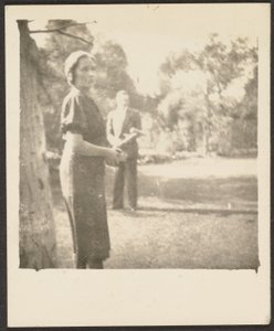 Man and Woman Playing Croquet by Louis Fleckenstein