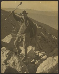 Man on the Top of a Rocky Hill