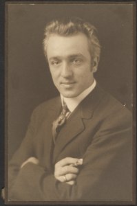 Portrait of a Man Holding Cigar by Louis Fleckenstein