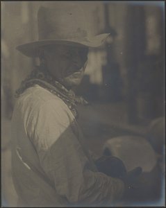 Portrait of a Man in Cowboy Gear by Louis Fleckenstein