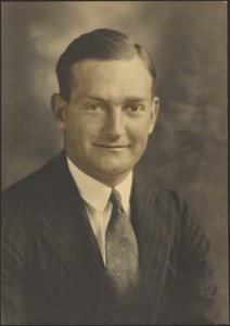 Portrait of a Man in Pinstripe Suit