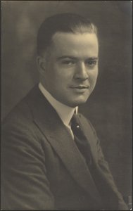 Portrait of a Man with Pearl Tie Pin by Louis Fleckenstein