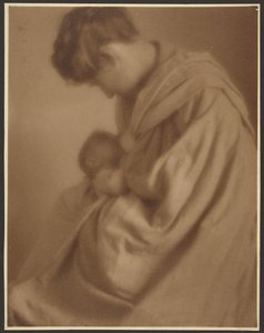 Portrait of a Mother and Baby by Louis Fleckenstein