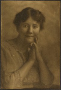 Portrait of a Woman Clasping Hands at Face