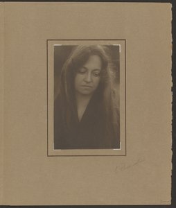 Portrait of a Woman Looking Down