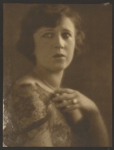 Portrait of a Woman Wearing Lace Top
