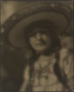Portrait of a Woman in Mexican Outfit by Louis Fleckenstein