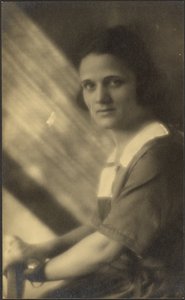 Portrait of a Woman in Streaming Light by Louis Fleckenstein