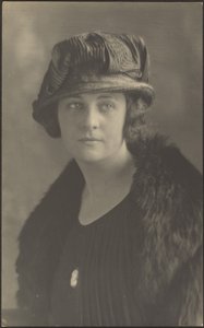 Portrait of a Woman with Cameo Pin by Louis Fleckenstein