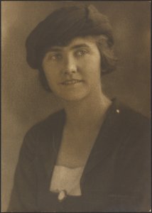 Portrait of a Woman with Cameo Pin by Louis Fleckenstein
