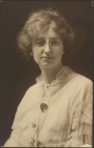 [Portrait of a Woman with Glasses and Pearls]