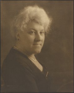 Portrait of a Woman with Pearls and Bar Pin by Louis Fleckenstein