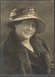 Portrait of a Woman with Polka Dot Veil by Louis Fleckenstein