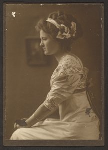 Portrait of a Woman with Ribbons in her Hair