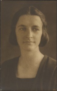 Portrait of a Woman with Striped Jacket