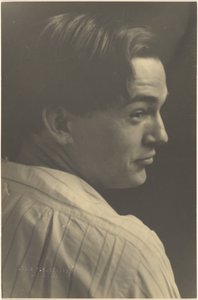 Portrait of a Young Man in Striped Shirt by Louis Fleckenstein