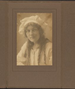 Portrait of a Young Woman in a Sailor Outfit by Louis Fleckenstein