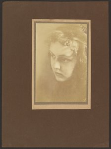 Portrait of a Young Woman with Curled Bangs by Louis Fleckenstein
