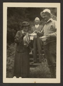 Pouring Tea Outside by Louis Fleckenstein
