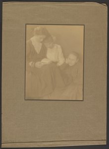 Three Romani Women Sitting Together by Louis Fleckenstein