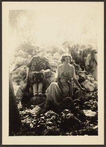 Three Women on Rocks by Louis Fleckenstein