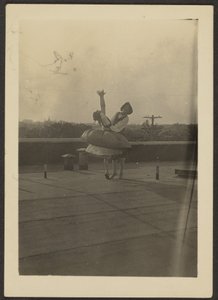Two Dancers on Roof by Louis Fleckenstein