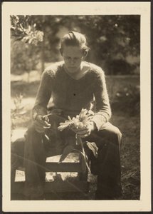 Woman Holding Sunflowers
