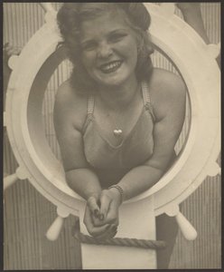 Woman Posing in Ship