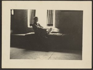 Woman Sitting in Window by Louis Fleckenstein