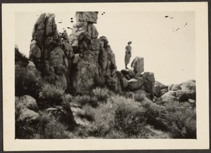 Woman Standing on Rocks